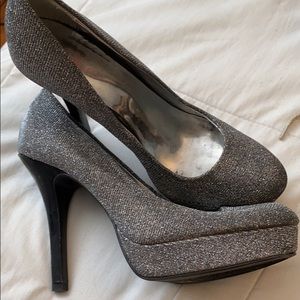 Metallic Grey High Heels